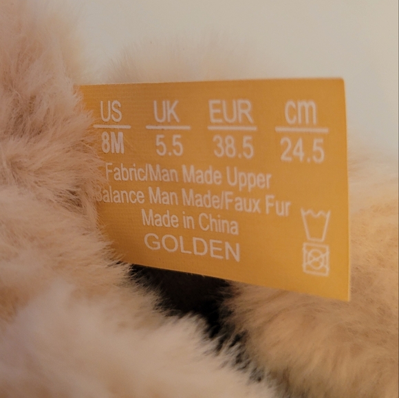 Bzees Golden Cozy Comfort Lightweight Shoe Bootie with Faux Fur Collar Size 8 - Picture 11 of 12